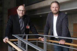 Jan Korte, Die Linke, empfängt im Bundestag Marcel Fery, Vertreter der Bundeskonferenz Veranstatungswirtschaft